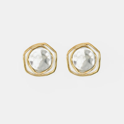 Aros Fiore Oro Y Platino