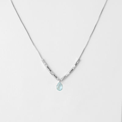 Collar Plata Simone Agua
