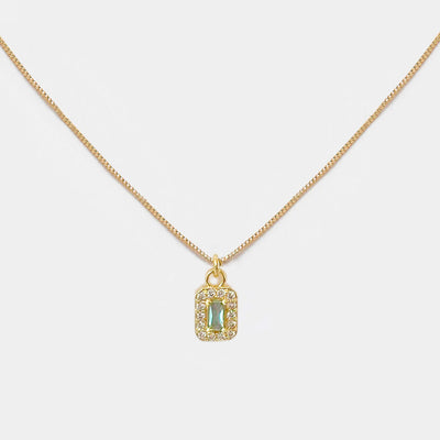 Collar Oro Esmeralda Circón