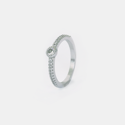 Anillo Platino Claire