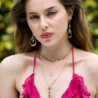 Collar Oro Solange Agua