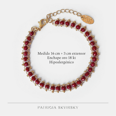 Pulsera Oro Noha Granate