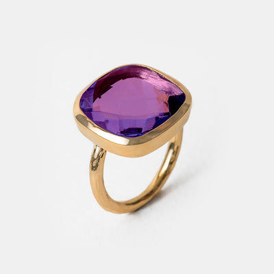 Anillo Oro Capri Amatista