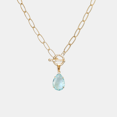 Collar Oro Raquel Agua