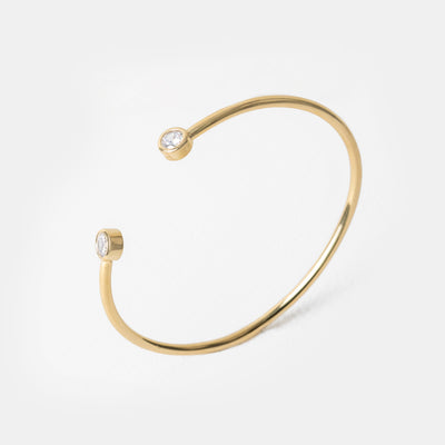 Brazalete Oro Mónaco Circón