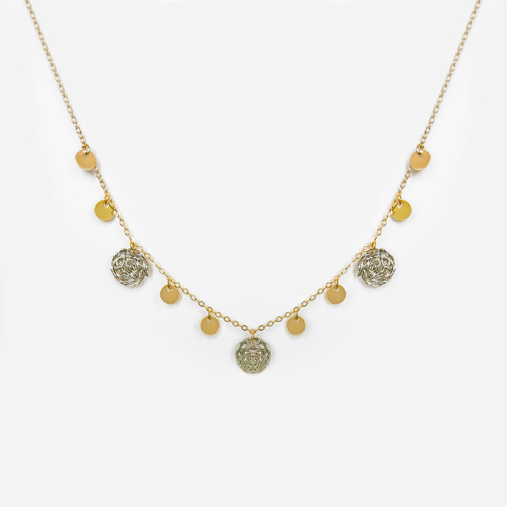 Collar Bianca oro y platino
