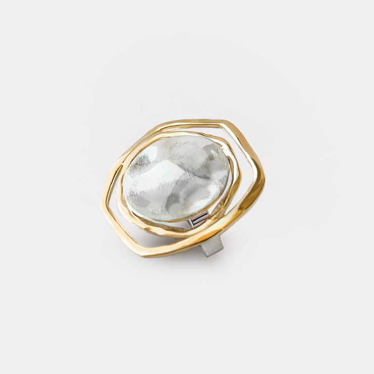 Anillo Fiore oro y platino