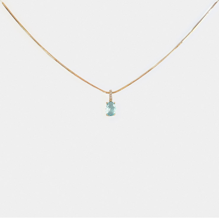 Collar Oro Isabella Agua