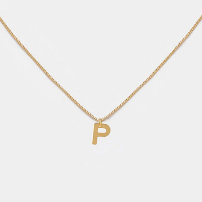 Collar Oro Letra P