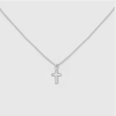 Collar Plata Cruz