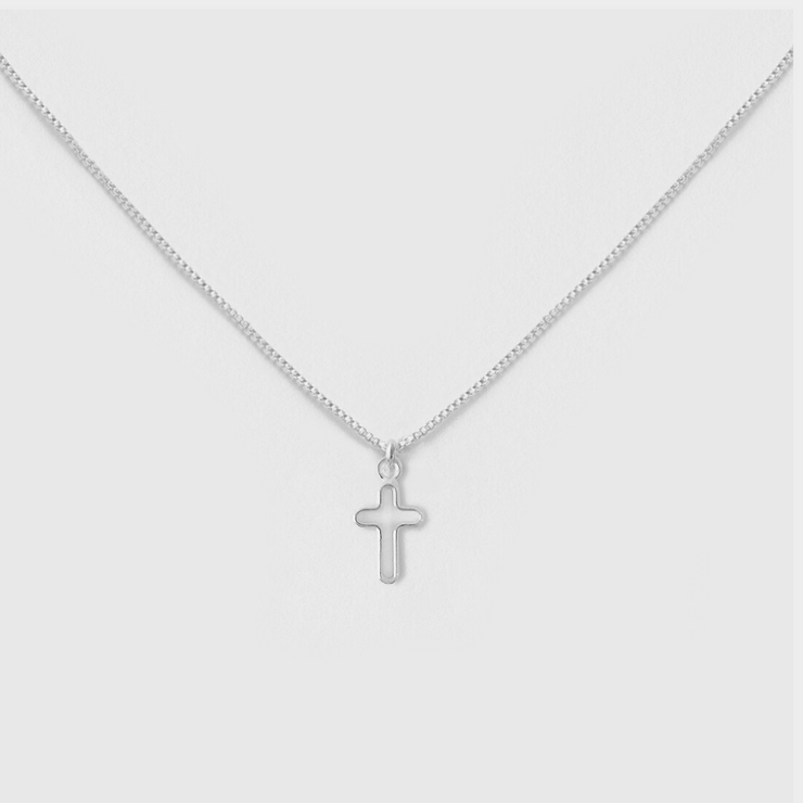 Collar Plata Cruz