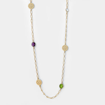 Collar Oro Marruecos Piedra