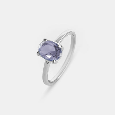 Anillo Platino Gracia Amatista