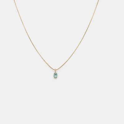 Collar Platino Isabella Agua