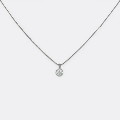 Collar Platino Roma Punto Luz