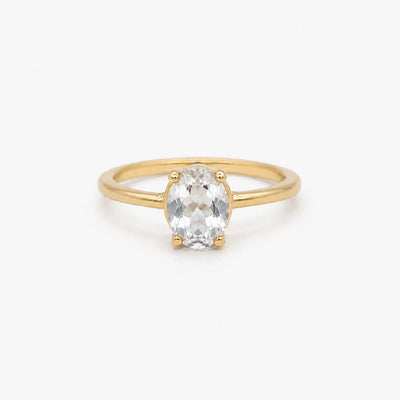 Anillo Oro Gracia Cristal