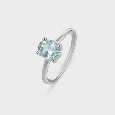 Anillo Gracia Agua Platino