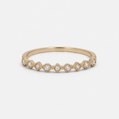 Anillo Oro Trio Flor