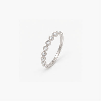 Anillo Platino Trio Flor