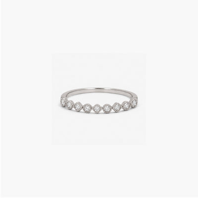 Anillo Platino Trio Flor