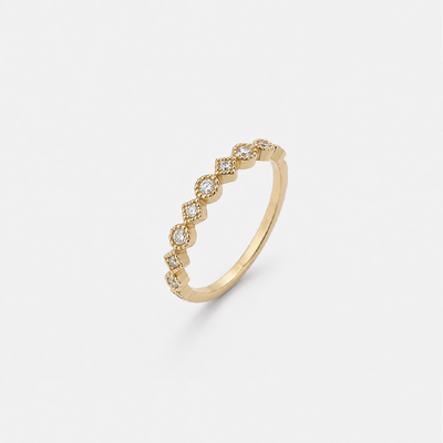 Anillo Oro Trio Flor