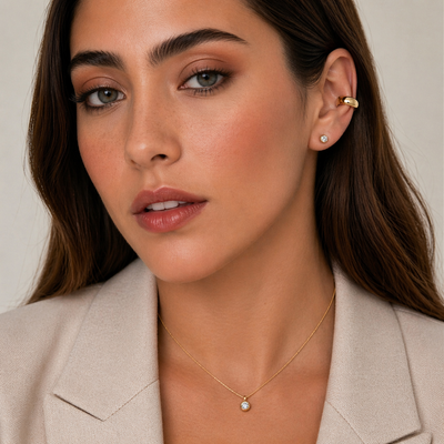 Aro Ear cuff Dalia plata
