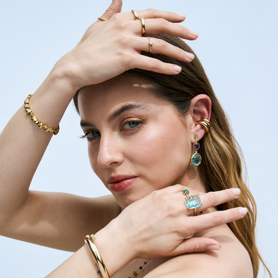 Anillo Oro Gracia Esmeralda