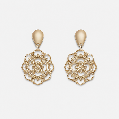 Aro Oro Flor Estrella