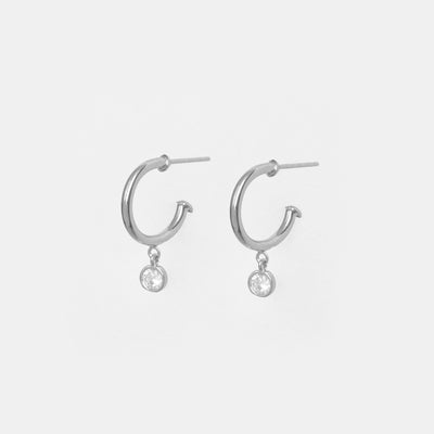 Argolla Platino Chic Flo Circón