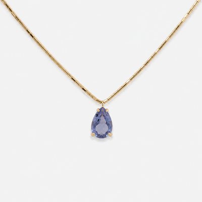 Collar Pelusa Turmalina Oro