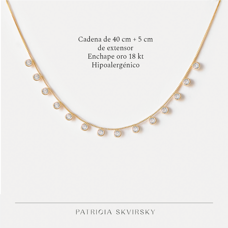 Collar Oro Florencia Circon