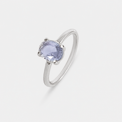 Anillo Platino Gracia Amatista