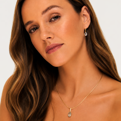 Collar Oro Isabella Agua