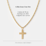 Collar Jesus cruz oro