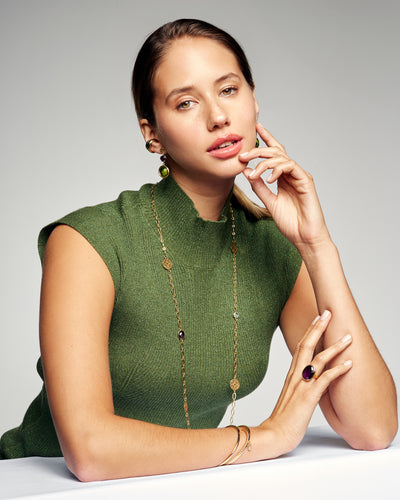 Collar Oro Marruecos Piedra