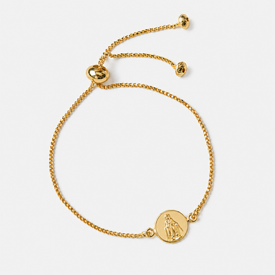 Pulsera Oro Catalina Virgen Rayos