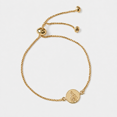 Pulsera Oro Catalina Virgen Rayos