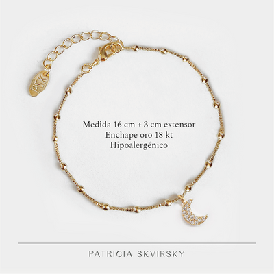 Pulsera Oro Ilanit Luna