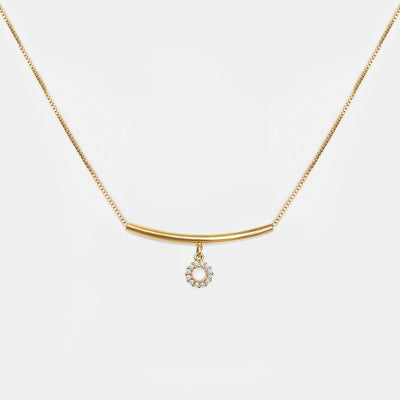 Collar Oro Romina Placa