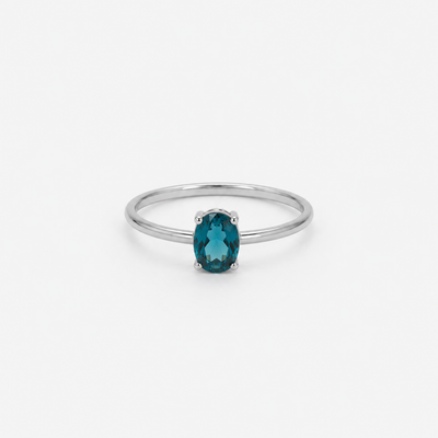 Anillo Rodio Gracia Topacio