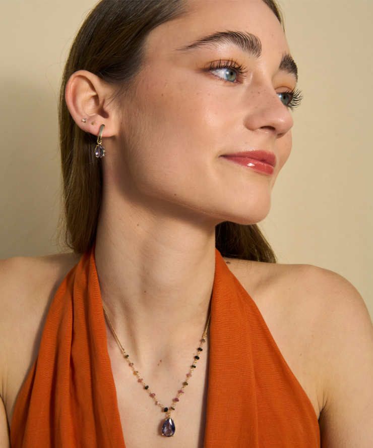 Collar Oro Bari Amatista