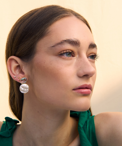 Aro Oro Noelia Agua Perla