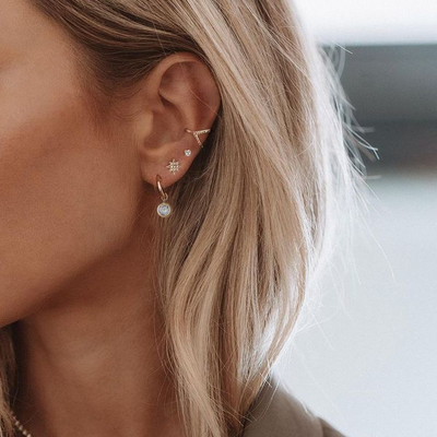 Argolla Oro Chic Flo Circón