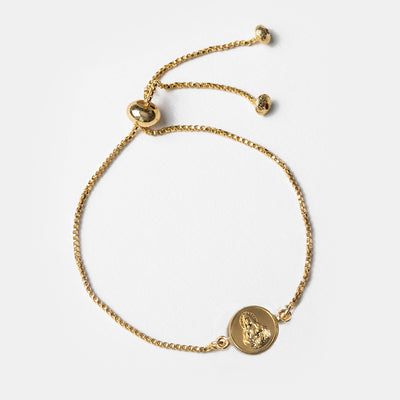 Pulsera Catalina escapulario oro