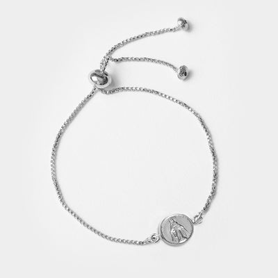 Pulsera Plata Catalina Virgen Rayos