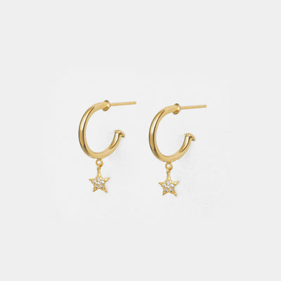 Argolla Oro Chic Estrella Circón