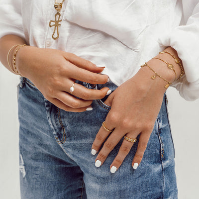 Pulsera Plata Catalina Escapulario