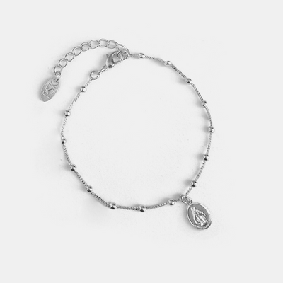 Pulsera Plata Ilanit Virgen Rayos