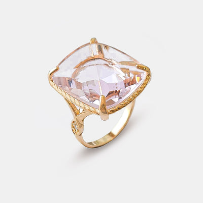 Anillo Alessandra rosa oro