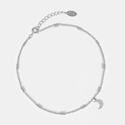 Tobillera  Luna Platino
